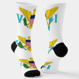 Socken unter der Flagge von Jungfrauen