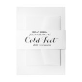 Socken-Verpackung für Ihren Bräutigam Einladungsbanderole (Vorderseite Beispiel)