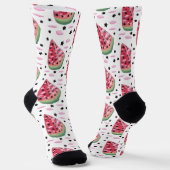 Socken Wassermelone Stern (Gewinkelt)