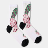 Socken. Weihnachtskranz-Design Socken (Rechts)