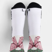Socken. Weihnachtskranz-Design Socken (Oben)