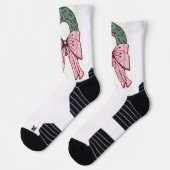 Socken. Weihnachtskranz-Design Socken (Links)