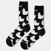 Socken White Duck Design (Linkes Detail)