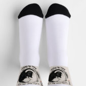 Socken zeigen, dass Katzen und Tai Chi dich glückl (Oben)