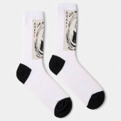 Socken zeigen, dass Katzen und Tai Chi dich glückl (Rechts)