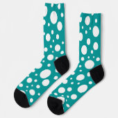 Socken zur Crew aquamariner Spots (Linkes Detail)