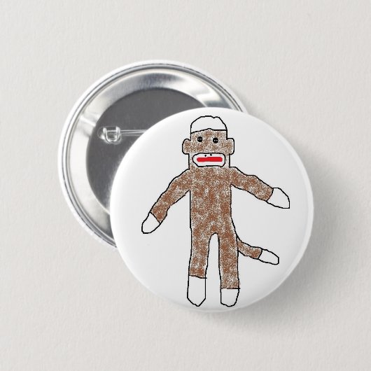 Sockenaffe! Button (Vorne & Hinten)