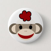 Sockenaffe Button (Vorderseite)