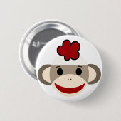 Sockenaffe Button (Vorne & Hinten)