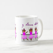 Sockenaffe   "ICH LIEBE-BALLETT " Kaffeetasse (VorderseiteRechts)