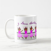 Sockenaffe "ICH LIEBE-BALLETT " Kaffeetasse (Links)