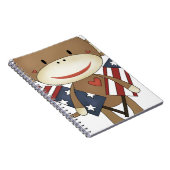 Sockenaffe mit Raketen Notizblock (Rechte Seite)