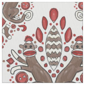 Sockenaffedamast-Baumwollgewebe Stoff (Nahaufnahme)