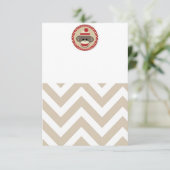 Sockenaffeeinladung Einladung (Stehend Vorderseite)