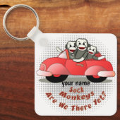 Sockenaffen sind wir noch da schlüsselanhänger (Vorderseite)