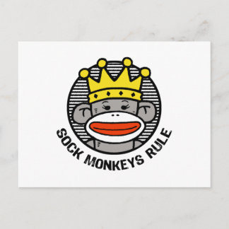 SockenAffenregel Postkarte