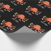 Sockentopus Funny Octopus mit Socken Pun Geschenkpapier (Ecke)