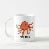 Sockentopus Funny Octopus mit Socken Pun Kaffeetasse (Links)