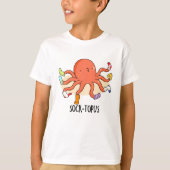 Sockentopus Funny Octopus mit Socken Pun T-Shirt (Vorderseite)