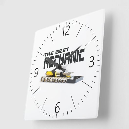 Socket-Rrends Quadratische Wanduhr (Winkel)