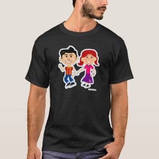 Socketkids Niedlich Retro Cartoon T-Shirt