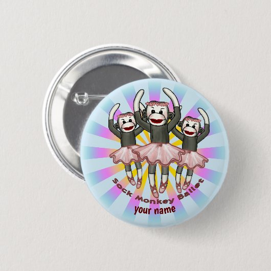 Socketmonkey-Ballet Button (Vorne & Hinten)