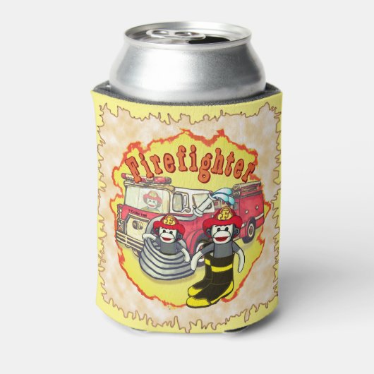 Socketmonkey Feuerwehrmann Dosenkühler (Kanne Rückseite)