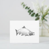 Sockeye Lachs Art Postkarte