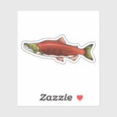 Sockeye Lachs Aufkleber (Blatt)