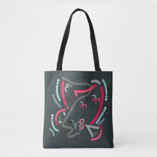 Sockeye Lachs Fisch Moderne Kunst Tasche