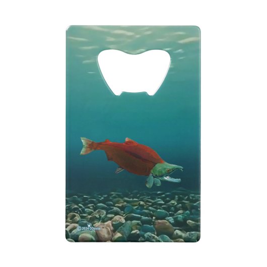 Sockeye Lachs Geldbeutel Flaschenöffner (Vorderseite)