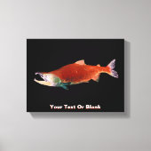 Sockeye Lachs in Rot Leinwanddruck (Vorderseite)