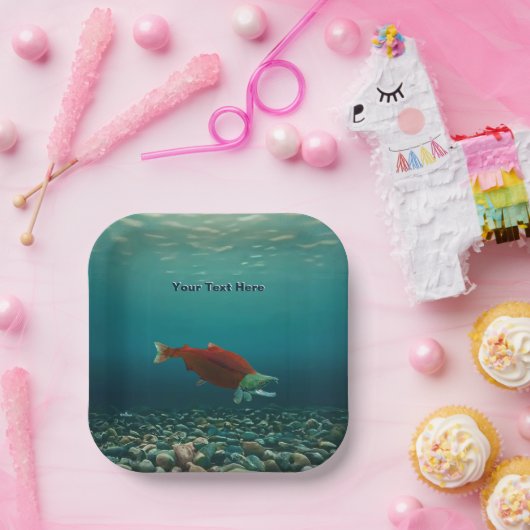 Sockeye Lachs Pappteller (Party)