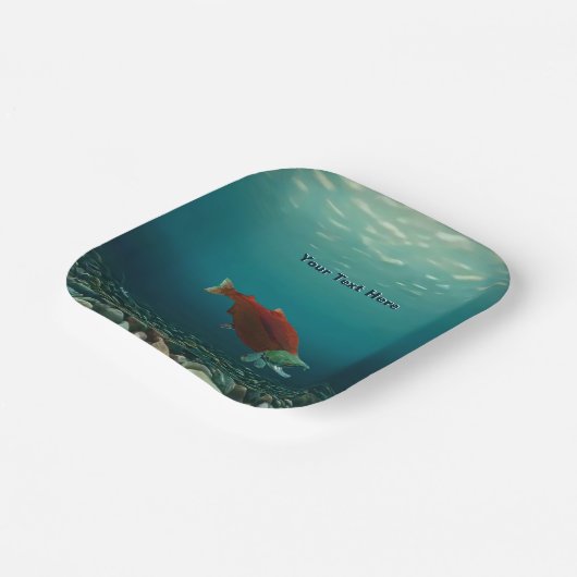 Sockeye Lachs Pappteller (Gewinkelt)