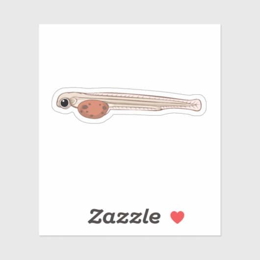 Sockeye Lmon Alevin Aufkleber (Blatt)