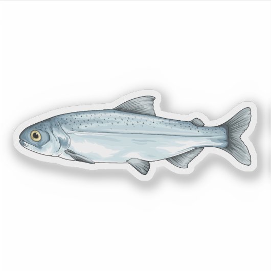 Sockeye Lmon Smolt Aufkleber (Vorderseite)