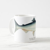 Sockeye-/rote Lachs-Fisch-Kaffee-Tasse Kaffeetasse (Vorderseite Links)