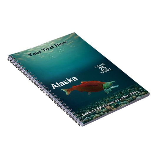 Sockeye Salmon - Alaska Postage Notizblock (Rechte Seite)