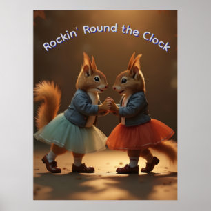 SockHop-Eichhörnchen Poster