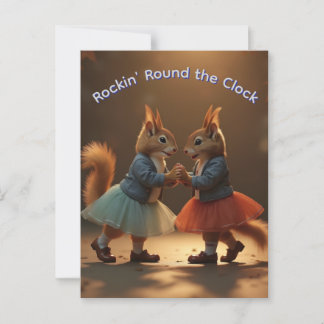 SockHop-Eichhörnchen Postkarte
