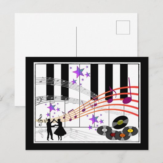 SockHop Nostalgia Postkarte (Vorne/Hinten)