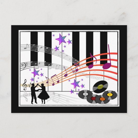 SockHop Nostalgia Postkarte (Vorderseite)