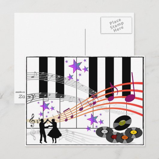 SockHop Nostalgia Postkarte (Vorne/Hinten)