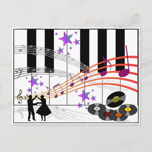 SockHop Nostalgia Postkarte (Vorderseite)