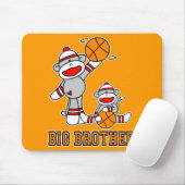 SockMonkey Basketball Big Brother Mousepad (Mit Mouse)