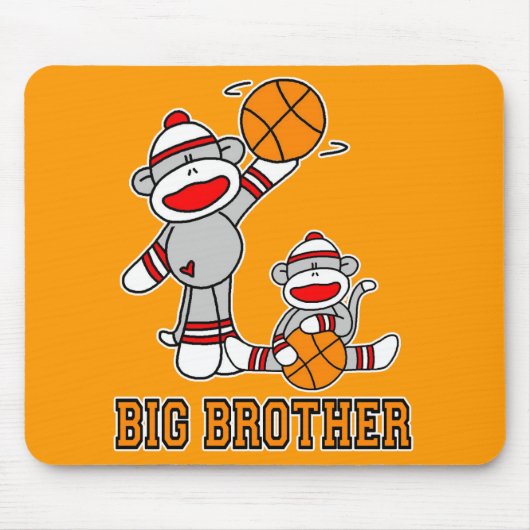 SockMonkey Basketball Big Brother Mousepad (Vorne)