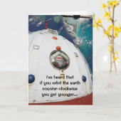 SockMonkey im Weltraum Karte (Gelbe Blume)