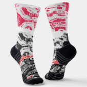 Socks – Abstract Land Socken (Gewinkelt)