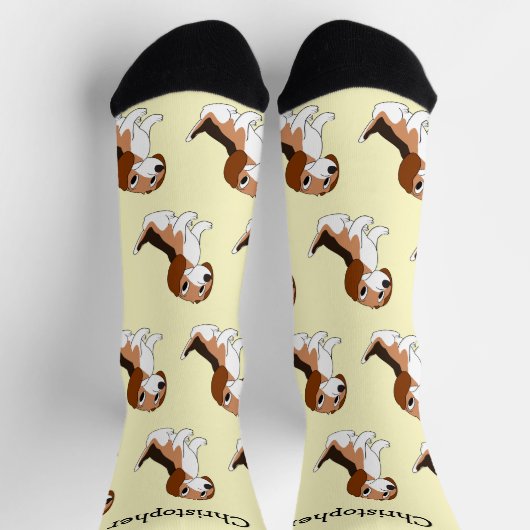 Socks Beagle Dog Design Socken (Oben)