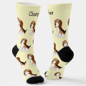 Socks Beagle Dog Design Socken (Gewinkelt)